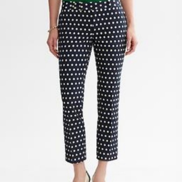 Banana Republic Denim - Banana Republic Sz 8 Polka Dot Crop Jeans Sloan